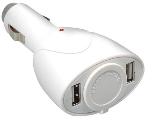 Два USB мини Автомобильные зарядные устройства Cigatette зажигалка батарея для Automoboile и дома