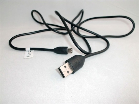 Кабель данным по USB черного видимого света HTC миниый с хорошим качеством